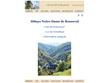 Tablet Screenshot of abbaye-bonneval.com